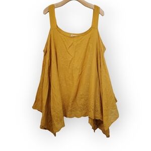 Indigo Thread Co Women's Thin Strap Hippie Tank Top sz 1X